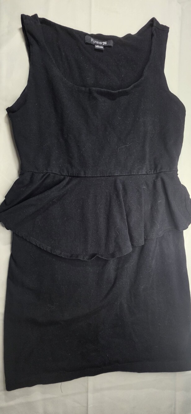 Forever 21 Women's Black Dress RN 94981 Size Large Sleeveless Sku 0271
